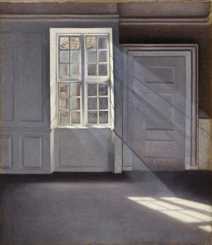Vilhelm Hammershøi. Rayos de sol o sol. Motas de polvo bailando en los rayos de sol. Strandgade 30 Vilhelm Hammershøi. Rayos de sol o sol. Motas de polvo bailando en los rayos de sol. Strandgade 30