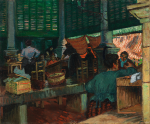 The Fish Market, Marseille. El mercado de pescado, Marsella, c. 1903