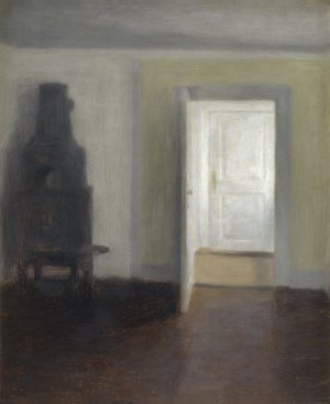 Vilhelm Hammershøi. Interior. Una vieja estufa, 1888 Vilhelm Hammershøi. Interior. Una vieja estufa, 1888