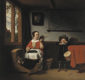 El tamborilero desobediente. Nicolaes Maes El tamborilero desobediente. Nicolaes Maes