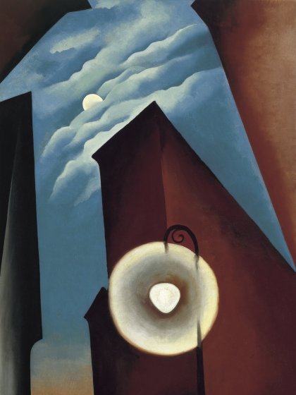 Calle de Nueva York con luna, 1925 Calle de Nueva York con luna. Georgia O'Keeffe