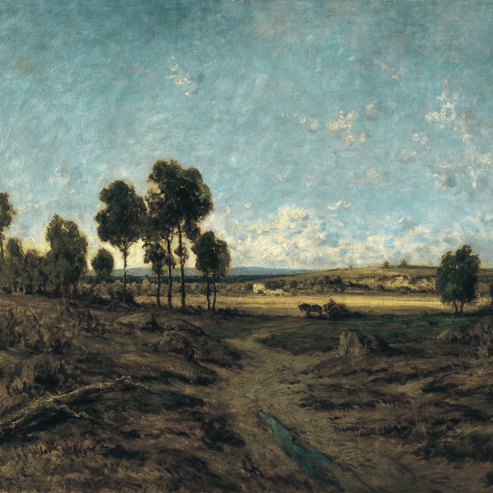 Tableau Sur Toile – Paysage D'Auvergne D'après Théodore Rousseau – Impression Neuve