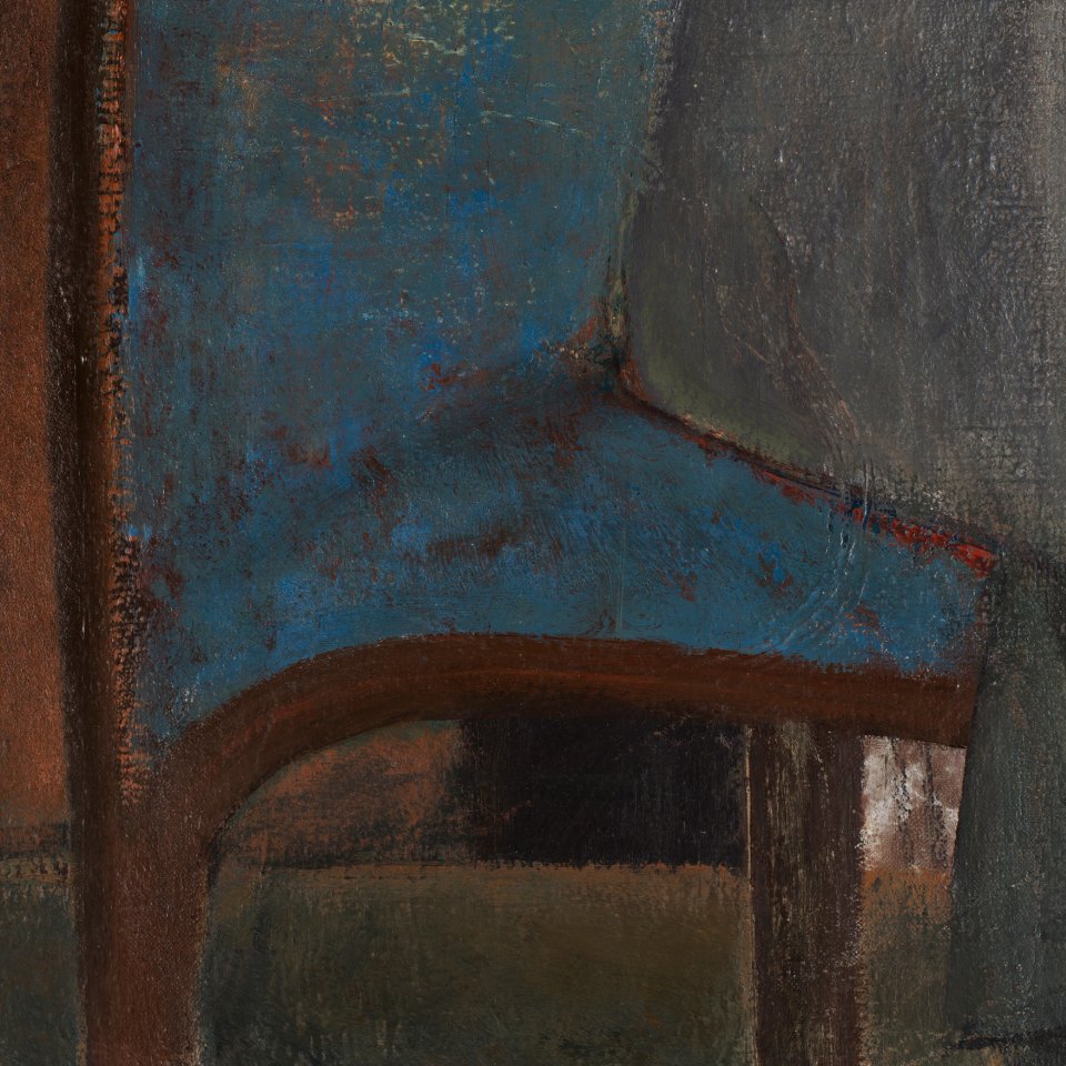 Detail of the image of the painting by Balthus, "The Game of Cards", 1948- 1950 Detail of the image of the painting by Balthus, "The Game of Cards", 1948- 1950