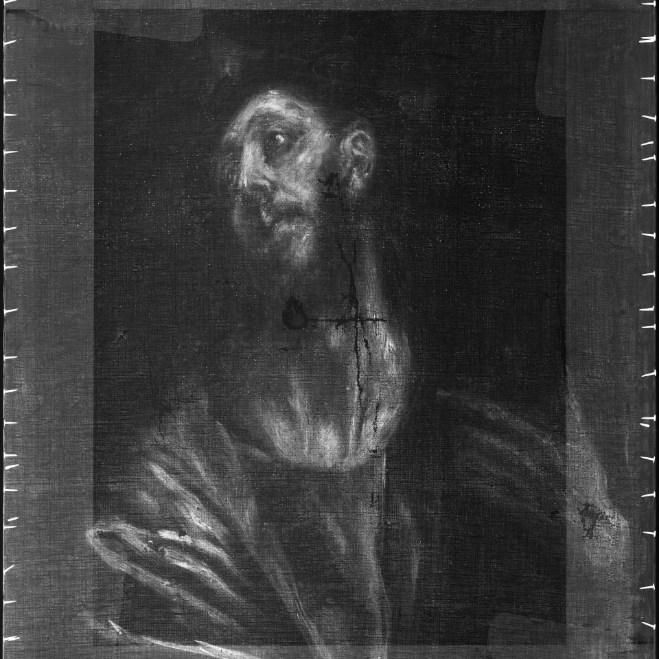 Radiografía de la obra “Cristo abrazando la cruz” c.1587‐1596, de El Greco