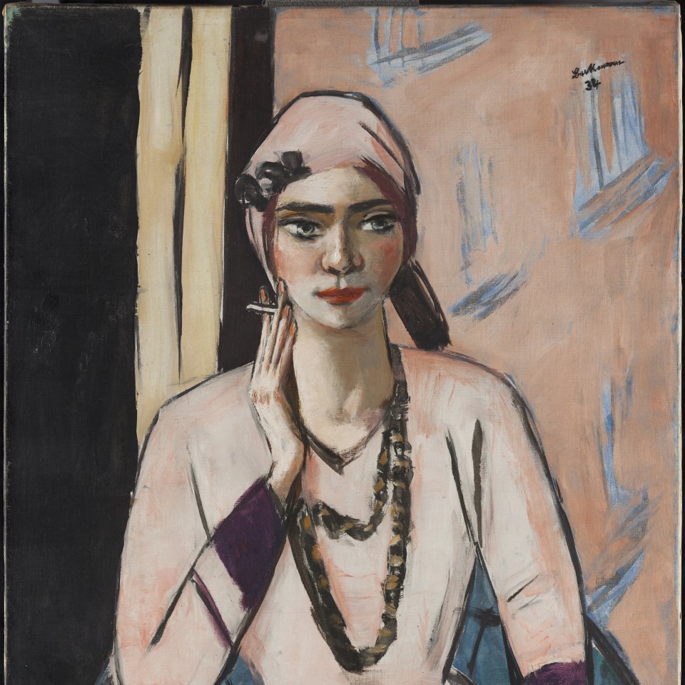 Quappi con suéter rosa. Max Beckmann