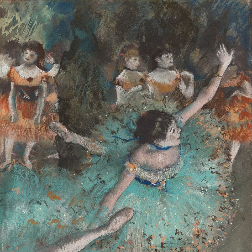 Swaying Dancer (Dancer in Green) - Degas, Edgar. Museo Nacional
