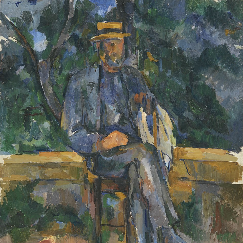 Hombre sentado. Paul Cézanne