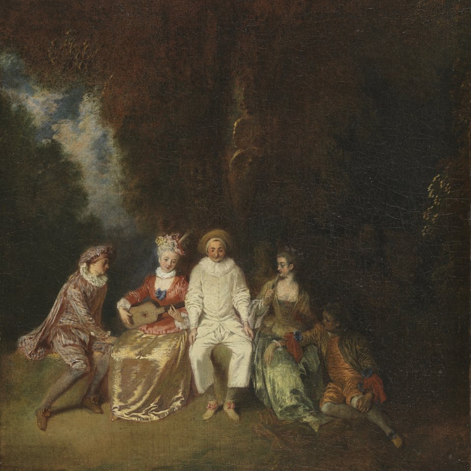 Pierrot contento. Jean-Antoine Watteau