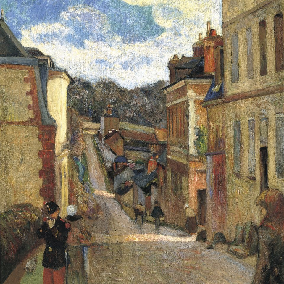 La calle Jouvenet en Rouen. Paul Gauguin