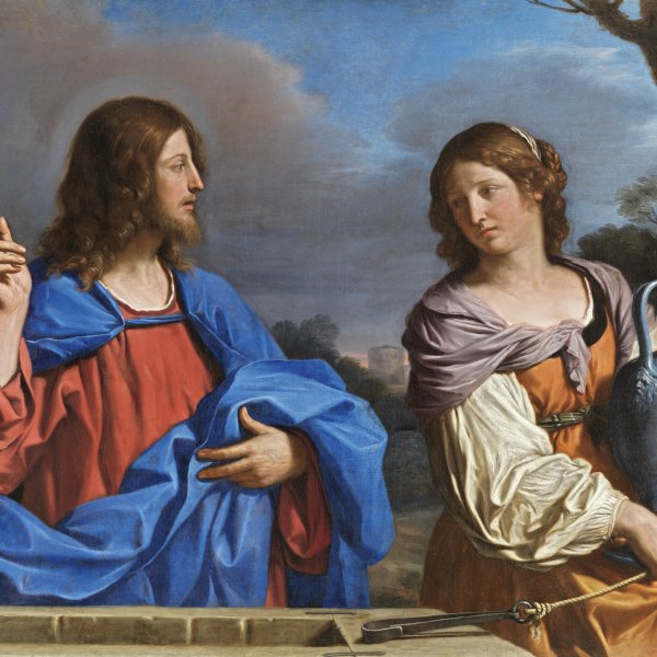 Jesús y la samaritana en el pozo