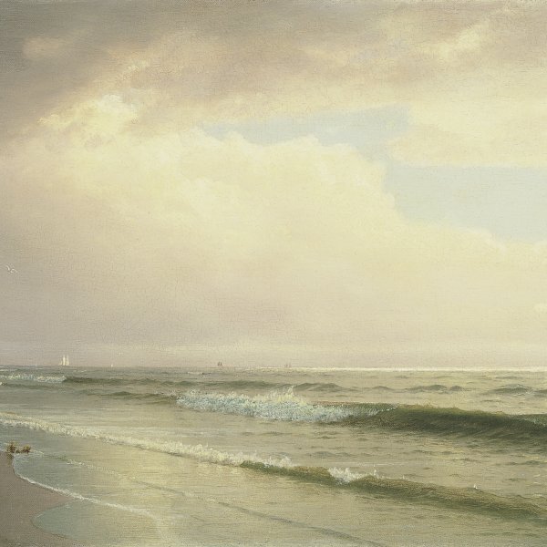 Seascape with Distant Lighthouse, Atlantic City, New Jersey