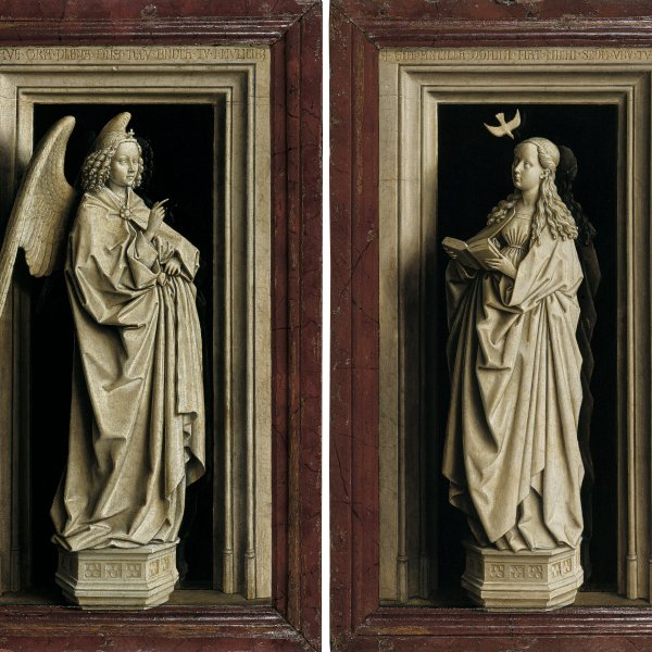 Una obra a fondo: Díptico de la Anunciación, de Jan van Eyck
