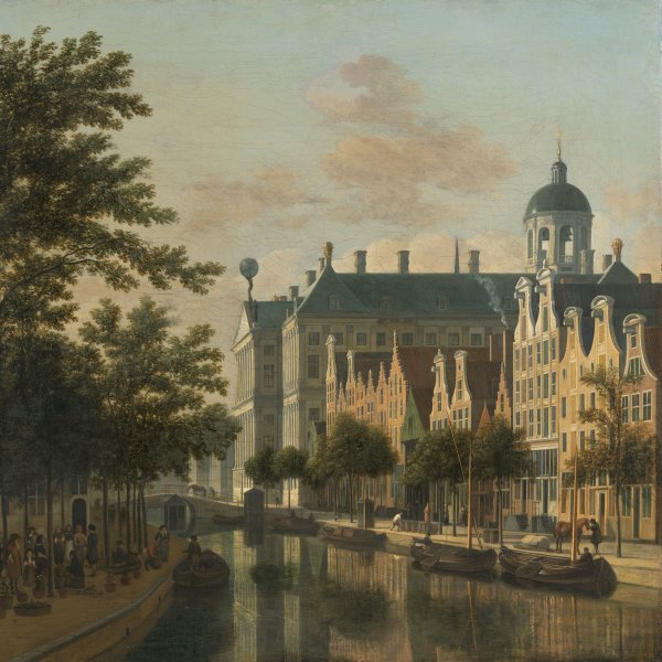 The Nieuwezijds Voorburgwal with the Flower Market, Amsterdam