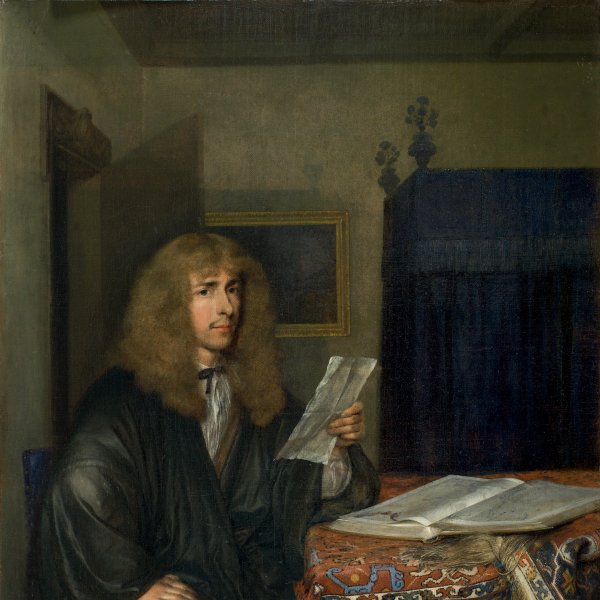 Portrait of a Man reading a Document