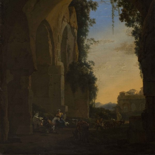 Southern Landscape with Peasants 