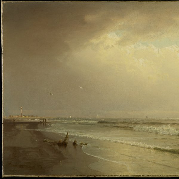 Seascape with Distant Lighthouse, Atlantic City, New Jersey