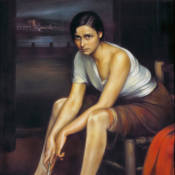 La Chiquita Piconera by Julio Romero de Torres