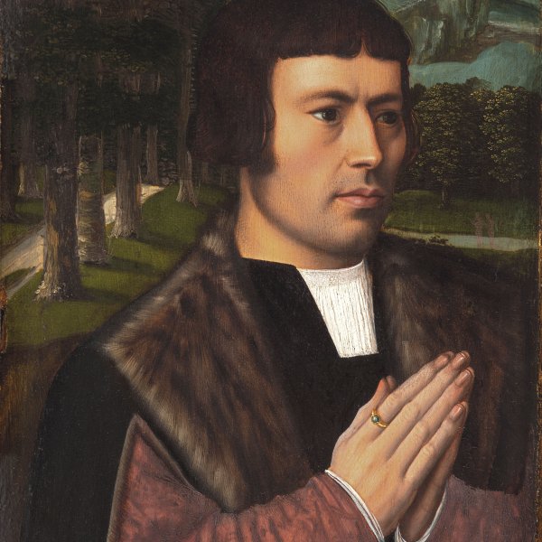 Caballero orando