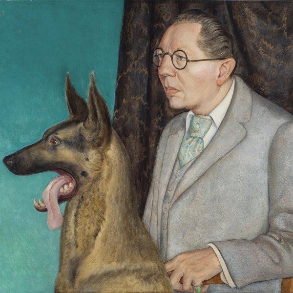 Hugo Erfurth con perro