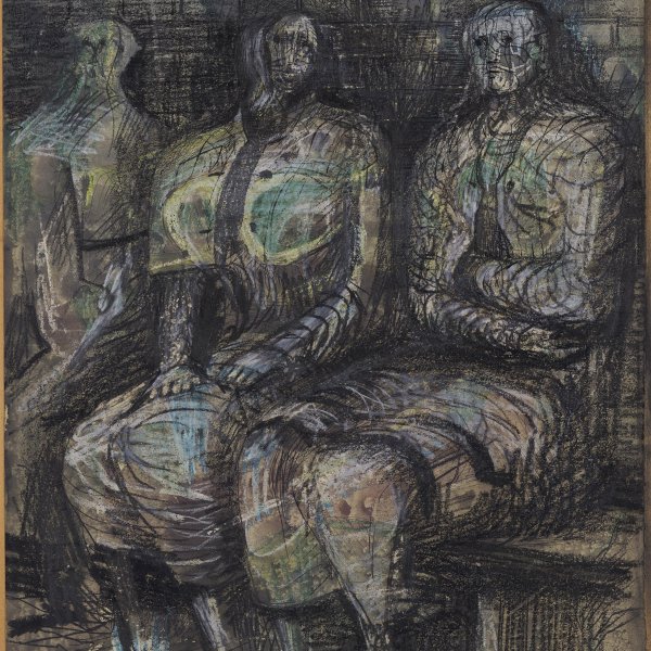 Three Seated Figures