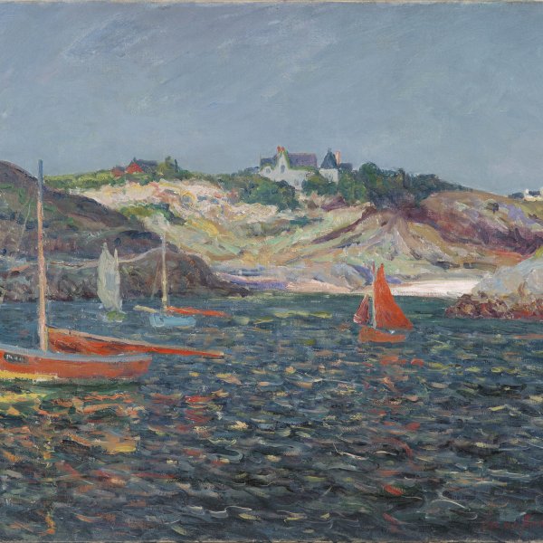 La entrada del puerto en Port-Goulphar, Belle-Île-en-Mer
