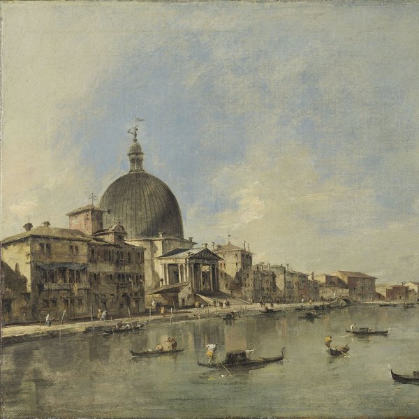 The Grand Canal with San Simeone Piccolo and Santa Lucia