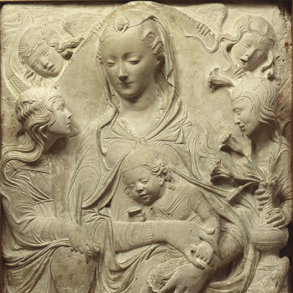 La Virgen con el Niño y cuatro ángeles