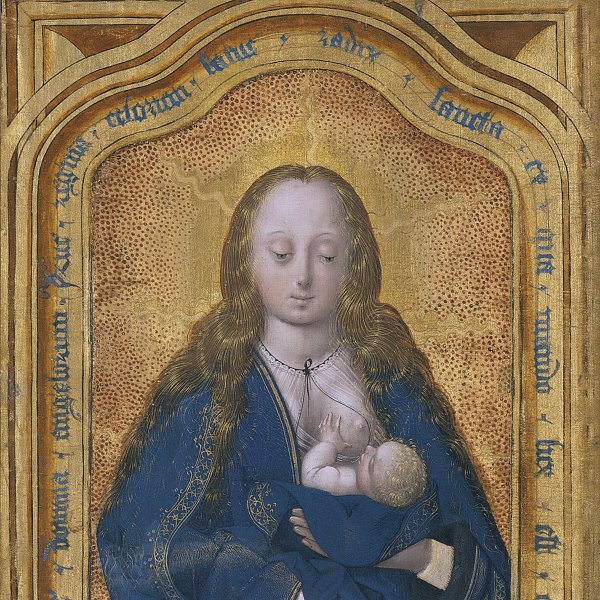 La Virgen dando de mamar al Niño