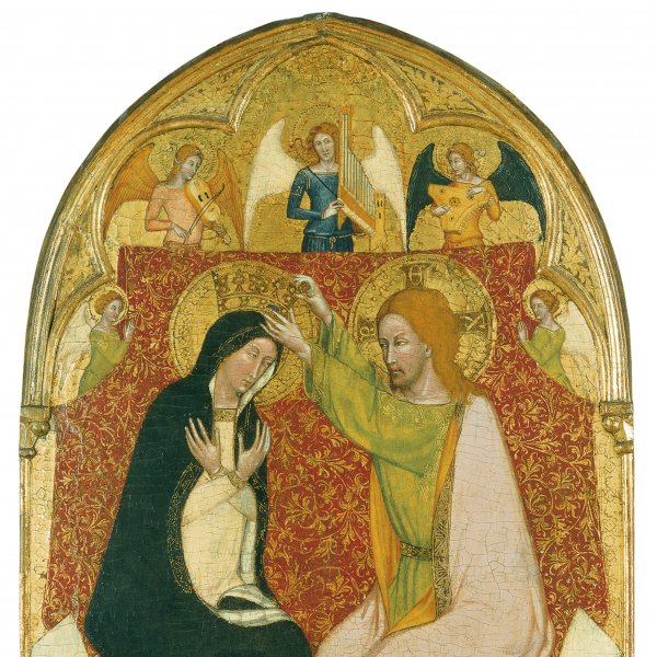 The Coronation of the Virgin with five Angels