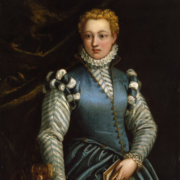 Portrait of a Woman with a Dog