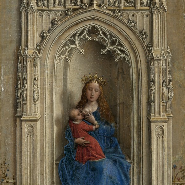 The Annunciation Diptych - Eyck, Jan van. Museo Nacional Thyssen-Bornemisza