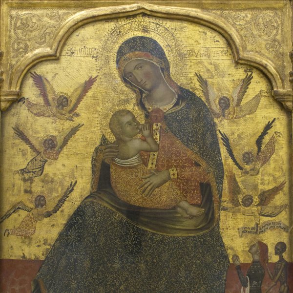 La Virgen de la Humildad con ángeles y un donante