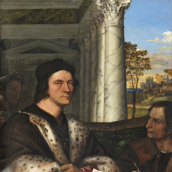 Retrato de Ferry Carondelet con sus secretarios. Sebastiano DEL PIOMBO (Sebastiano LUCIANI)