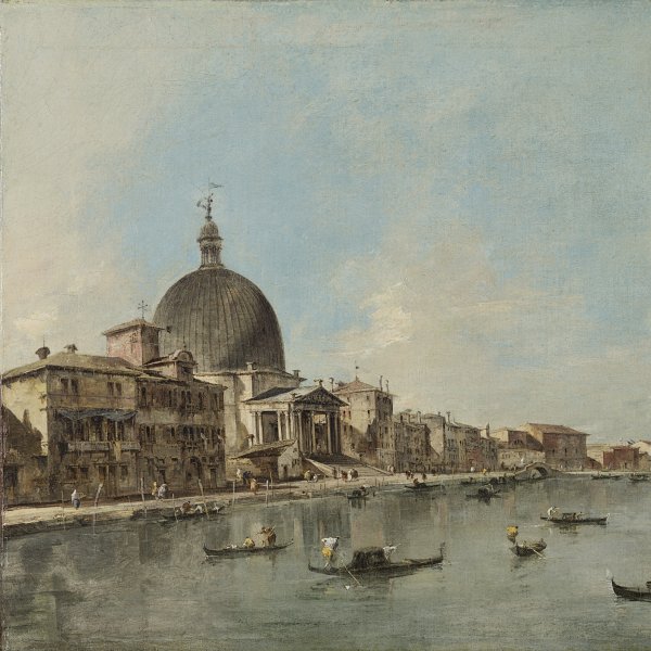 The Grand Canal with San Simeone Piccolo and Santa Lucia