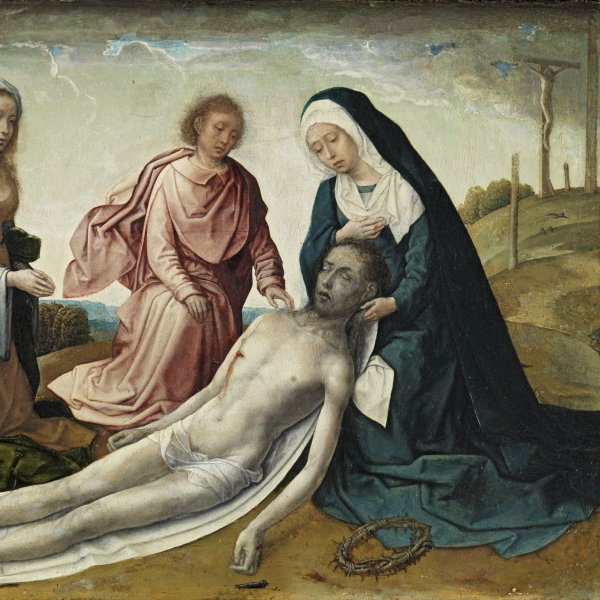 The Lamentation over the dead Christ