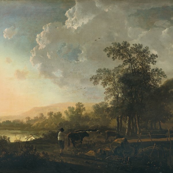 Panoramic Landscape with a City in the Background - Koninck