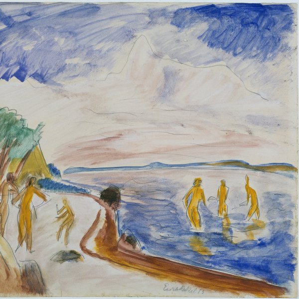 Bañistas en la playa
