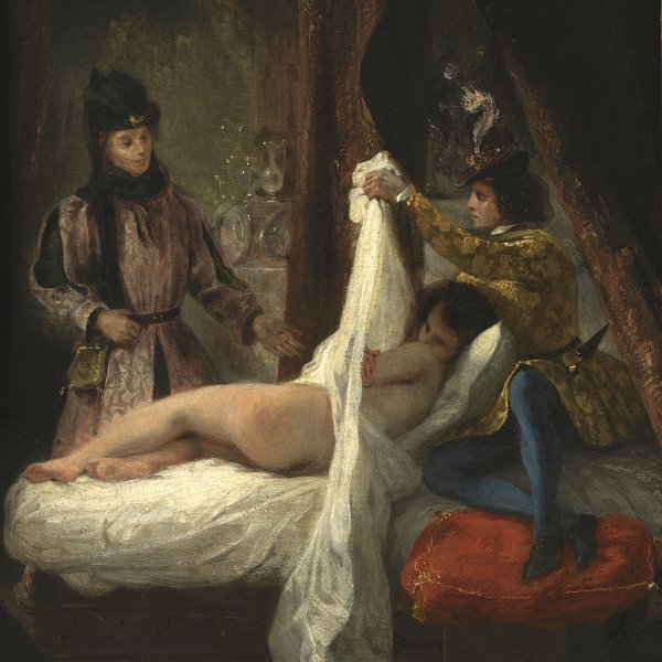 El duque de Orleans mostrando a su amante