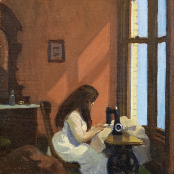 Girl at a Sewing Machine
