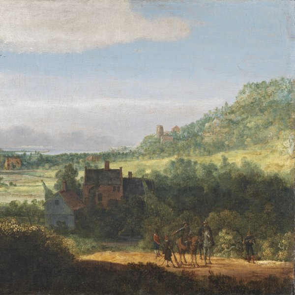 Landscape with Armed Men