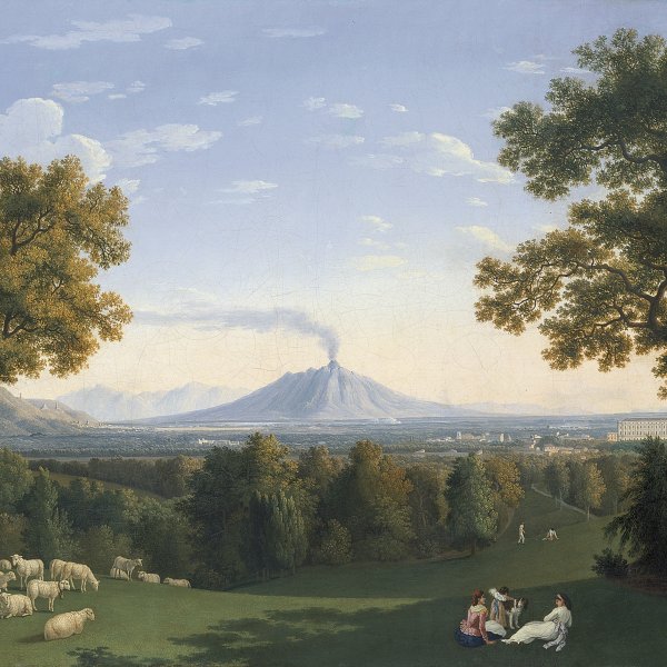 Landscape with the Palace at Caserta and Vesuvius