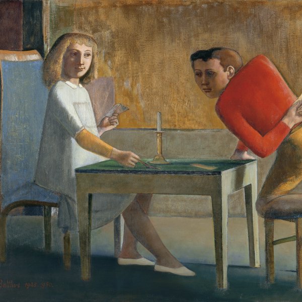 Technical Study of The Card Game, 1948- 1950 by Balthus
