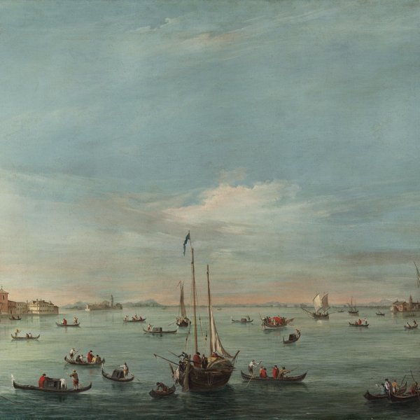 Vista del Canal de la Giudecca con las Zattere