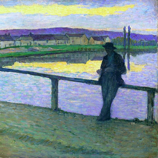 Sunset on Pont-Aven (Young Man by the Sea)