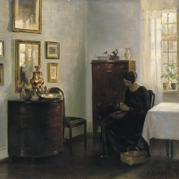 Woman with Fruit Bowl