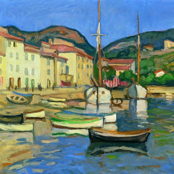 Harbour of Cassis with Two Tartanes
