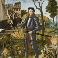 Vittore Carpaccio. Joven caballero en un paisaje, hacia 1505