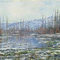 The Thaw at Vétheuil. El deshielo en Vétheuil, 1880