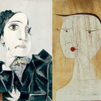Pablo Picasso / Paul Klee. Dora Maar con uñas verdes / Dama con lacre