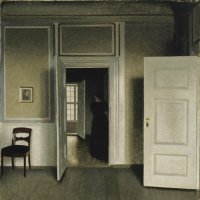 Vilhelm Hammershøi. Interior de la casa del artista, 1900
